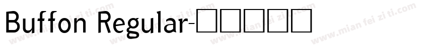 Buffon Regular字体转换